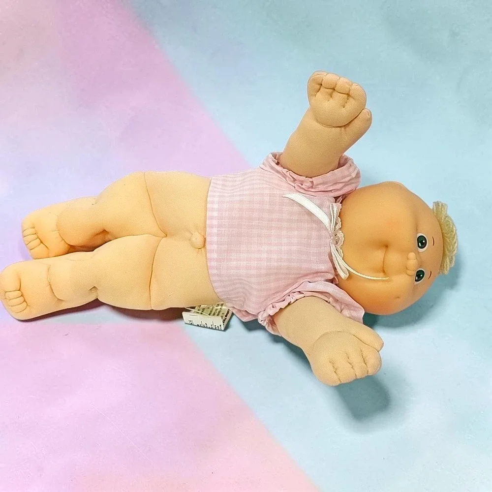 VTG 1985 Cabbage Patch Kids Preemie Doll Frank Emery Coleco Boy Green Eyes 16